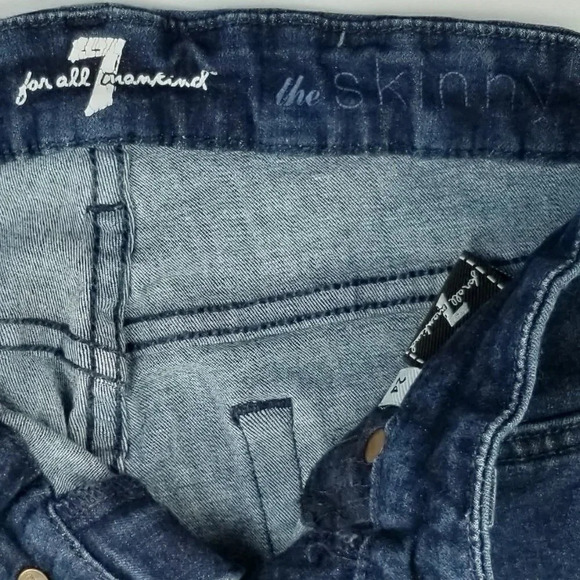 7 For All Mankind Size 24 The Skinny Women's Jeans - Picture 6 of 9